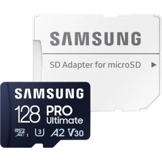 Samsung PRO Ultimate 128GB MicroSD U3 Class 10+SD adapter